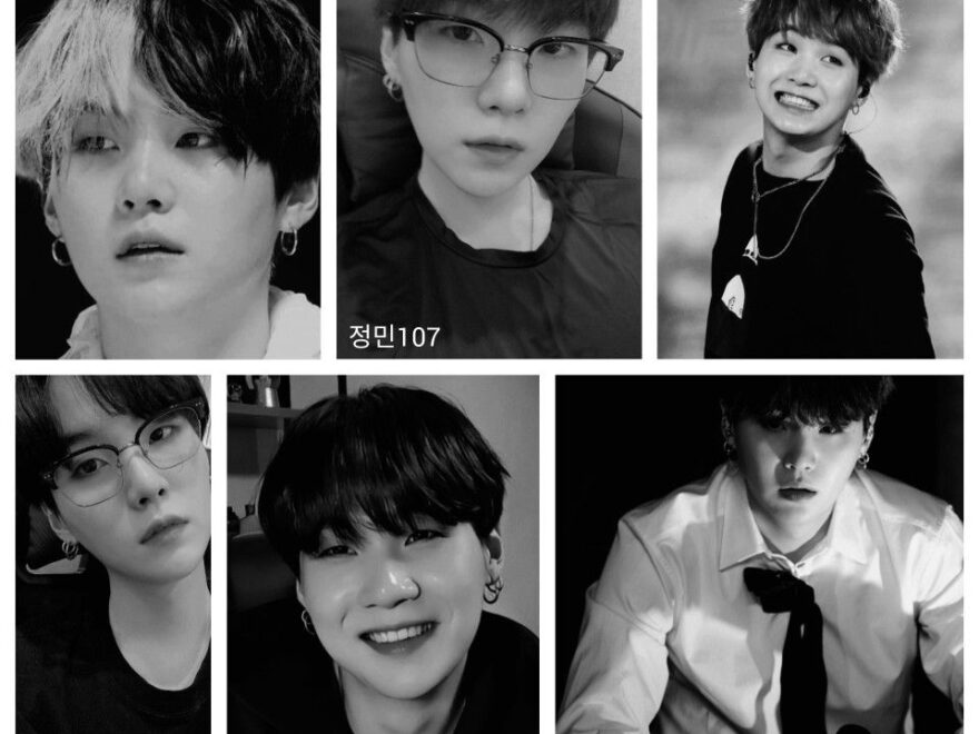 Bts Black And White Black And White Stickers Bts Aesthetic Wallpaper