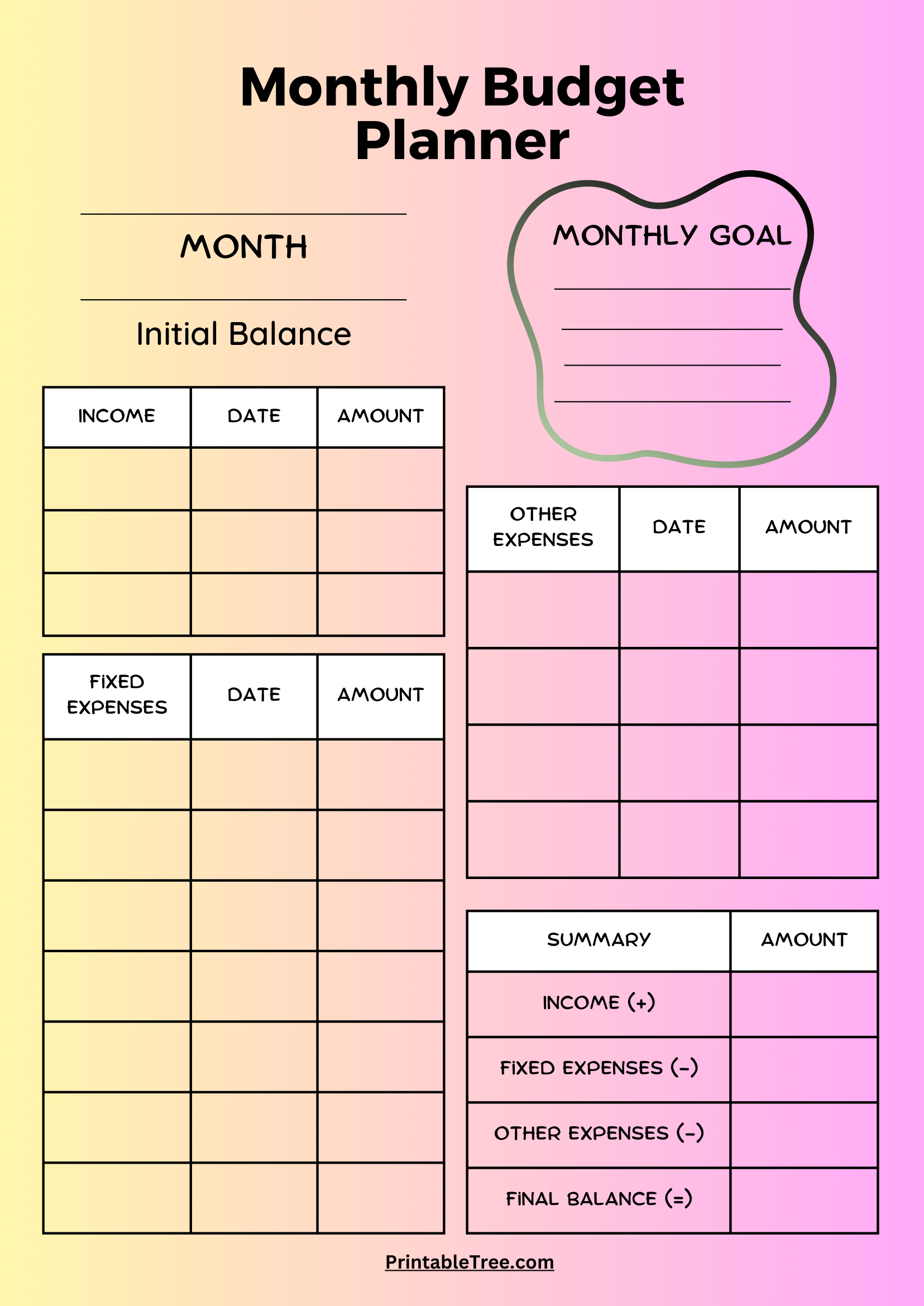 Budget Calendar Printable 2024 Haily Kellsie