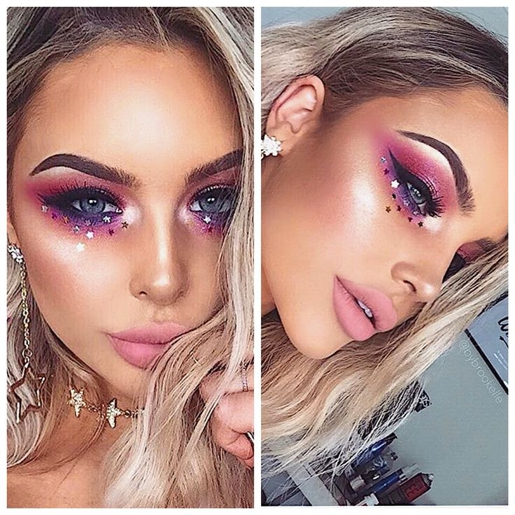 Bybrokella Festival Make Up Inspo Festival Makeup Glitter Doll Eye