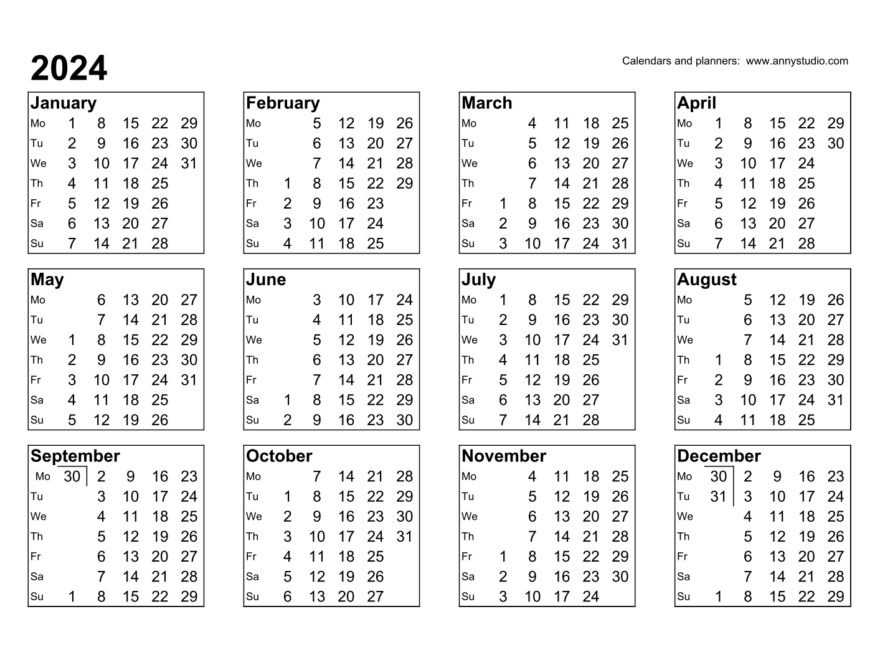 Calendar 2024 Wallpapers Wallpaper Cave