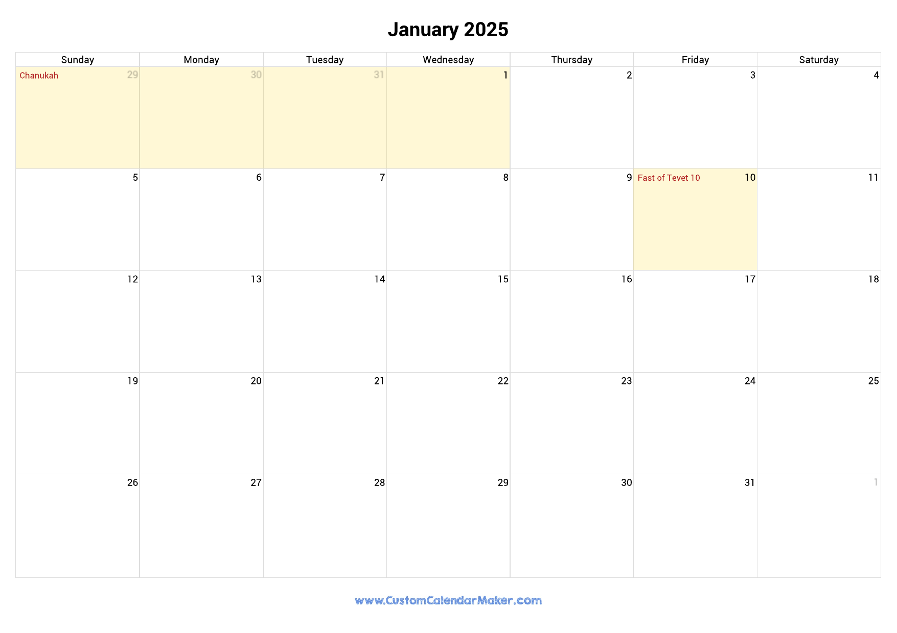 Calendar 2025 Hebrew Moria Tierney