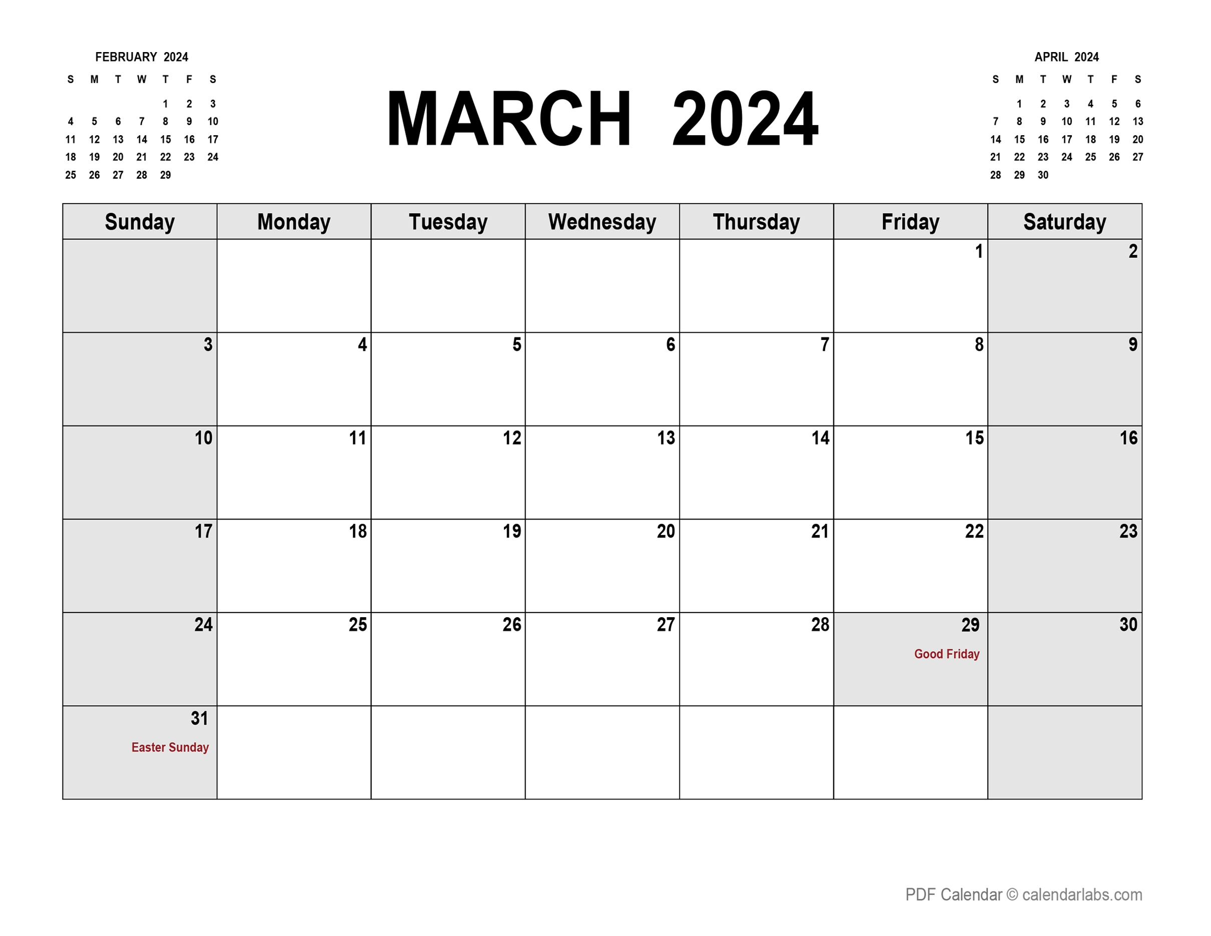 Calendar 2025 March 2025 Zayra Claire