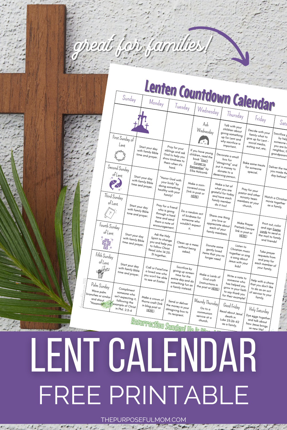 Calendar For Lent 2025 John Austin