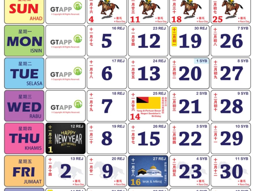 Calendar Malaysia 2026 Calendar Malaysia