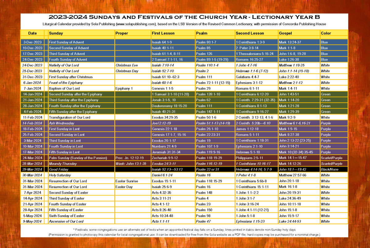 Catholic Liturgical Calendar 2025 Pdf Sebastian B Reeks