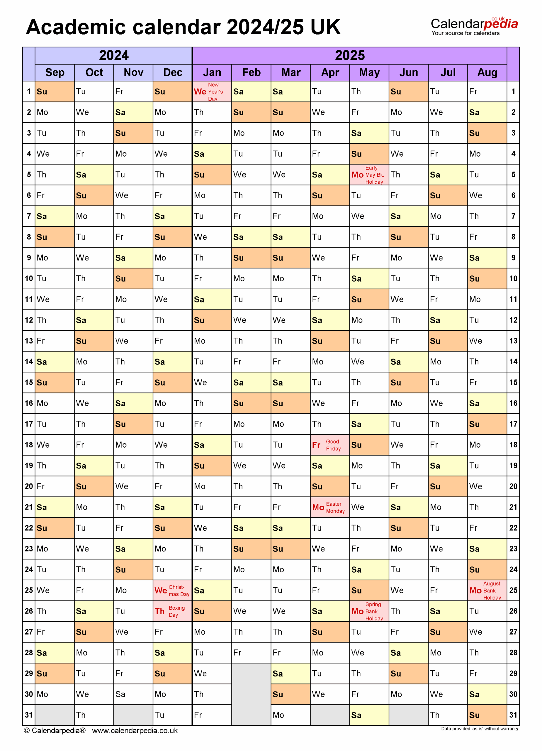 Clemson Spring 2026 Calendar Printable