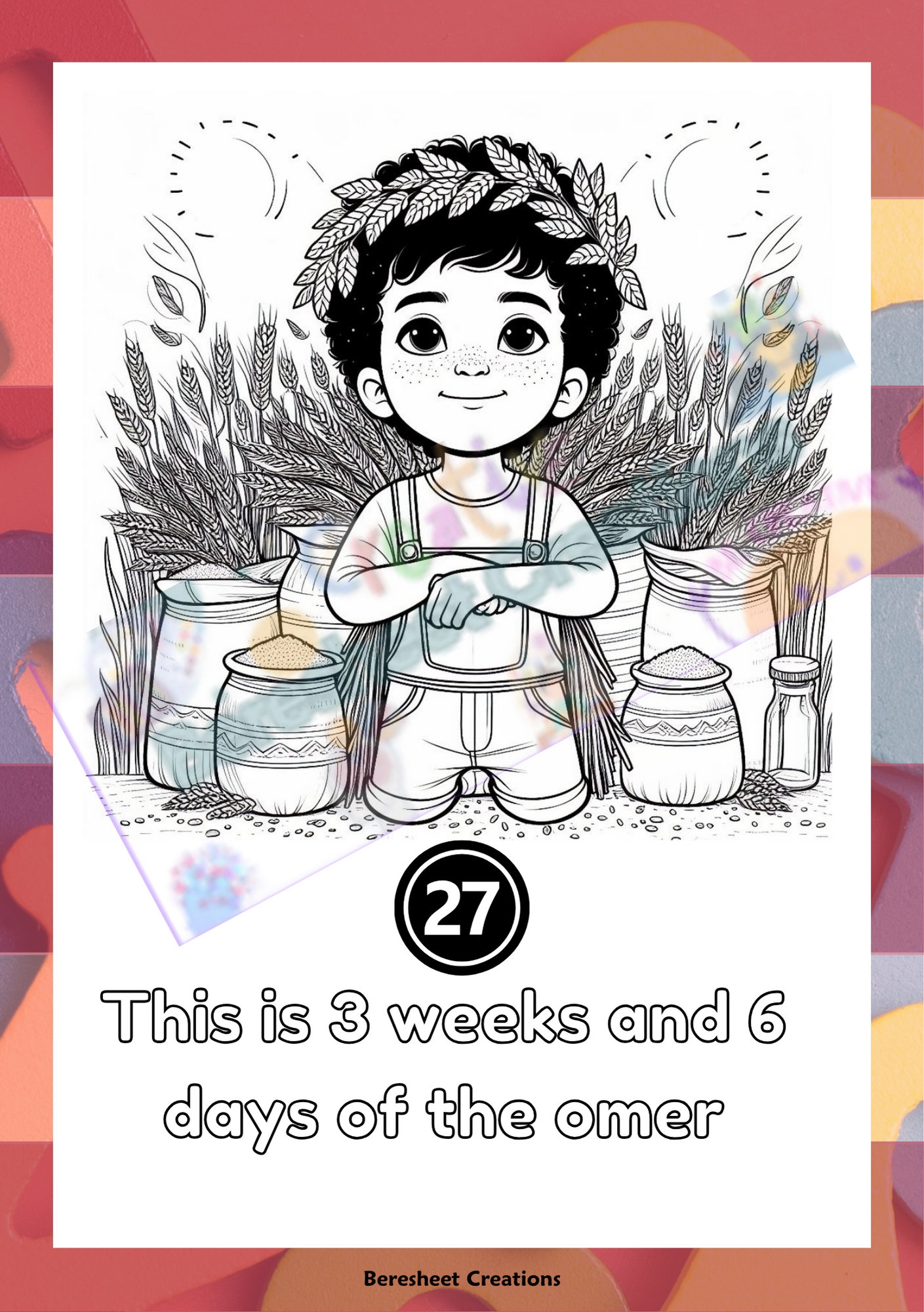 Counting The Omer Omer Calendar Bible Feast Days Worksheets Printable