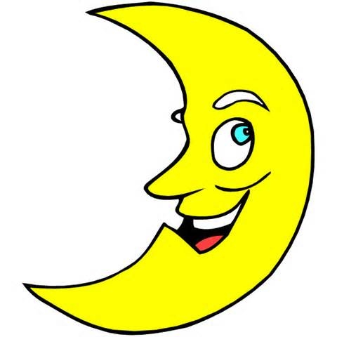 Crescent Moon Cartoon Funny Clipart Panda Free Clipart Images