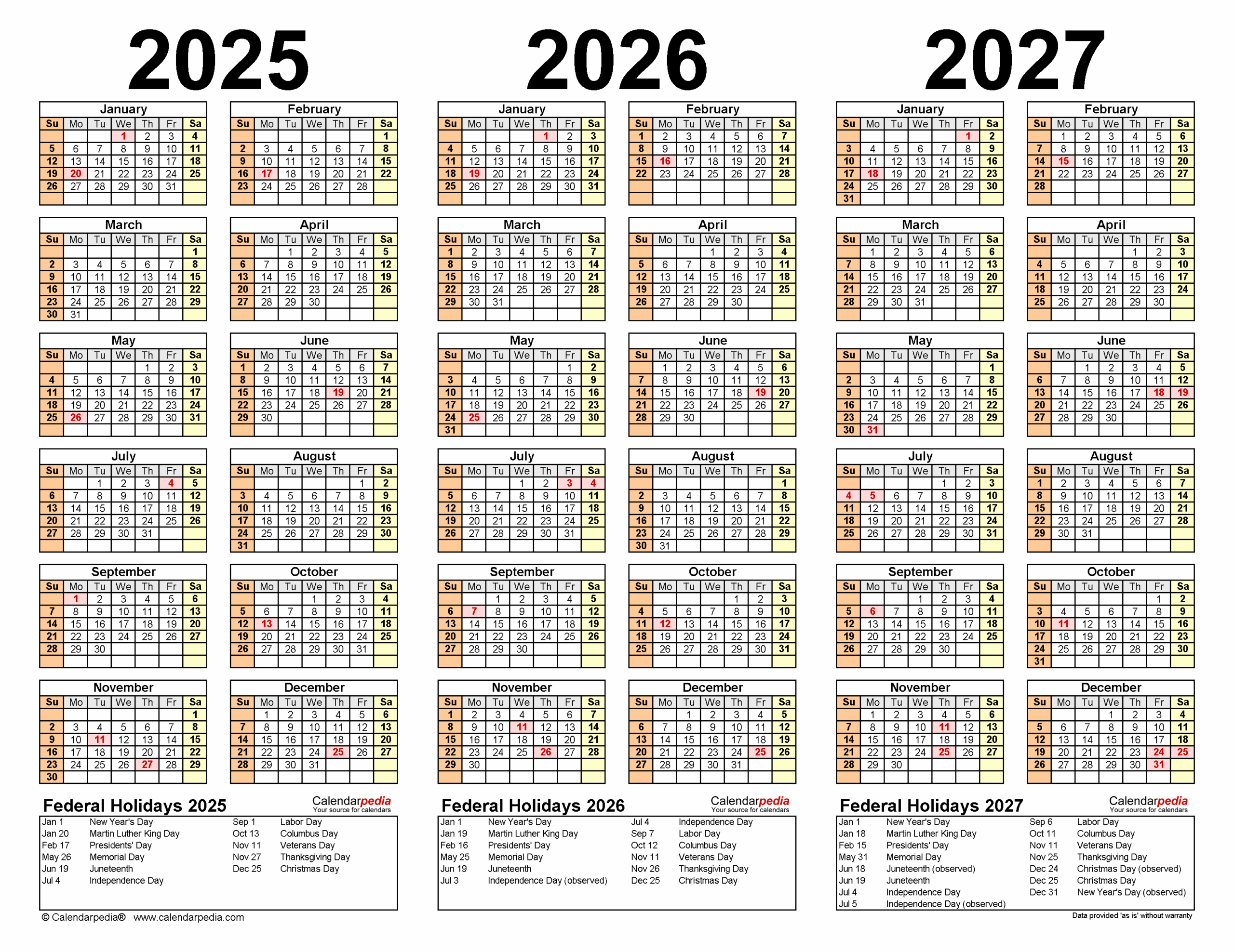 Calendar 2026 Canada Printable