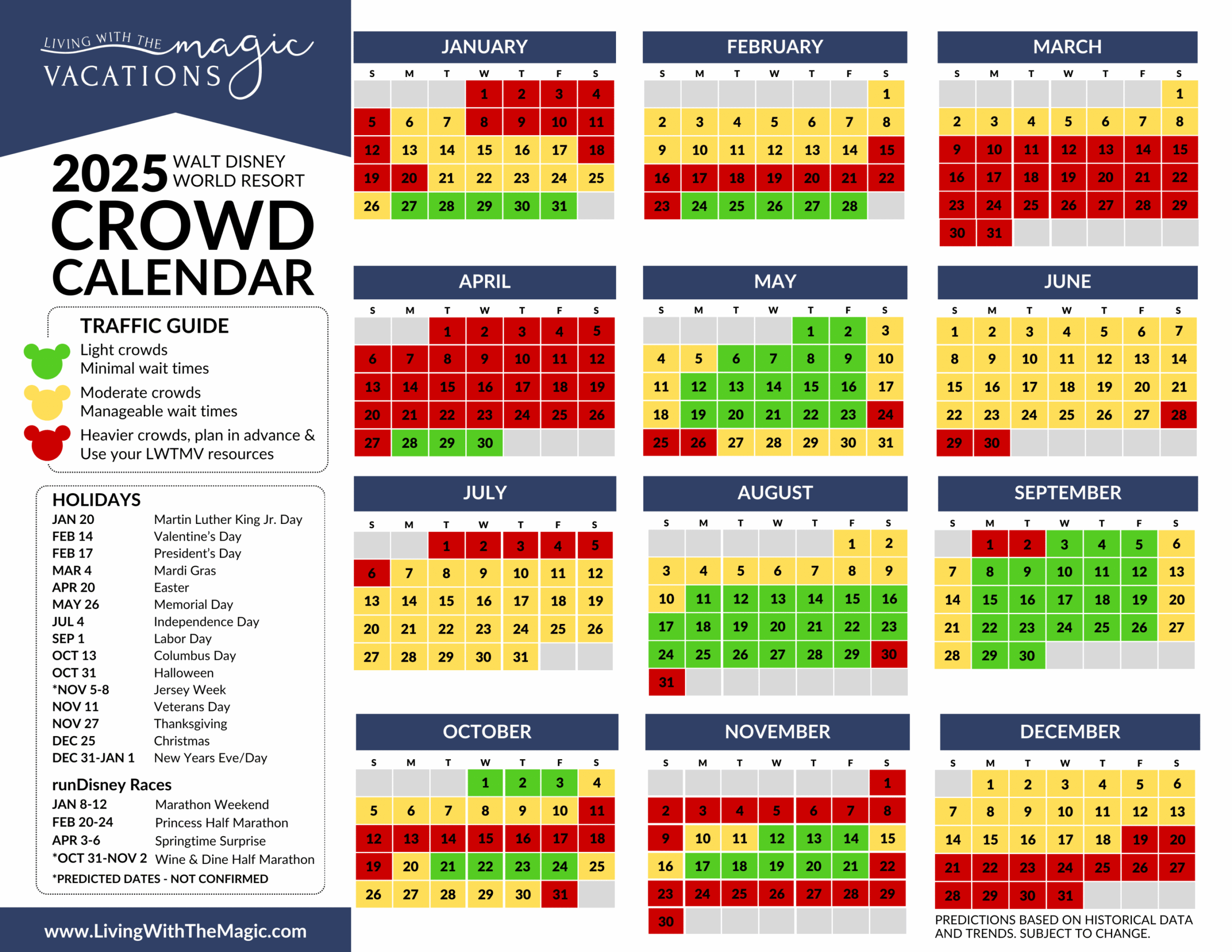 Disney Crowd Calendar 2025 Maya Ella