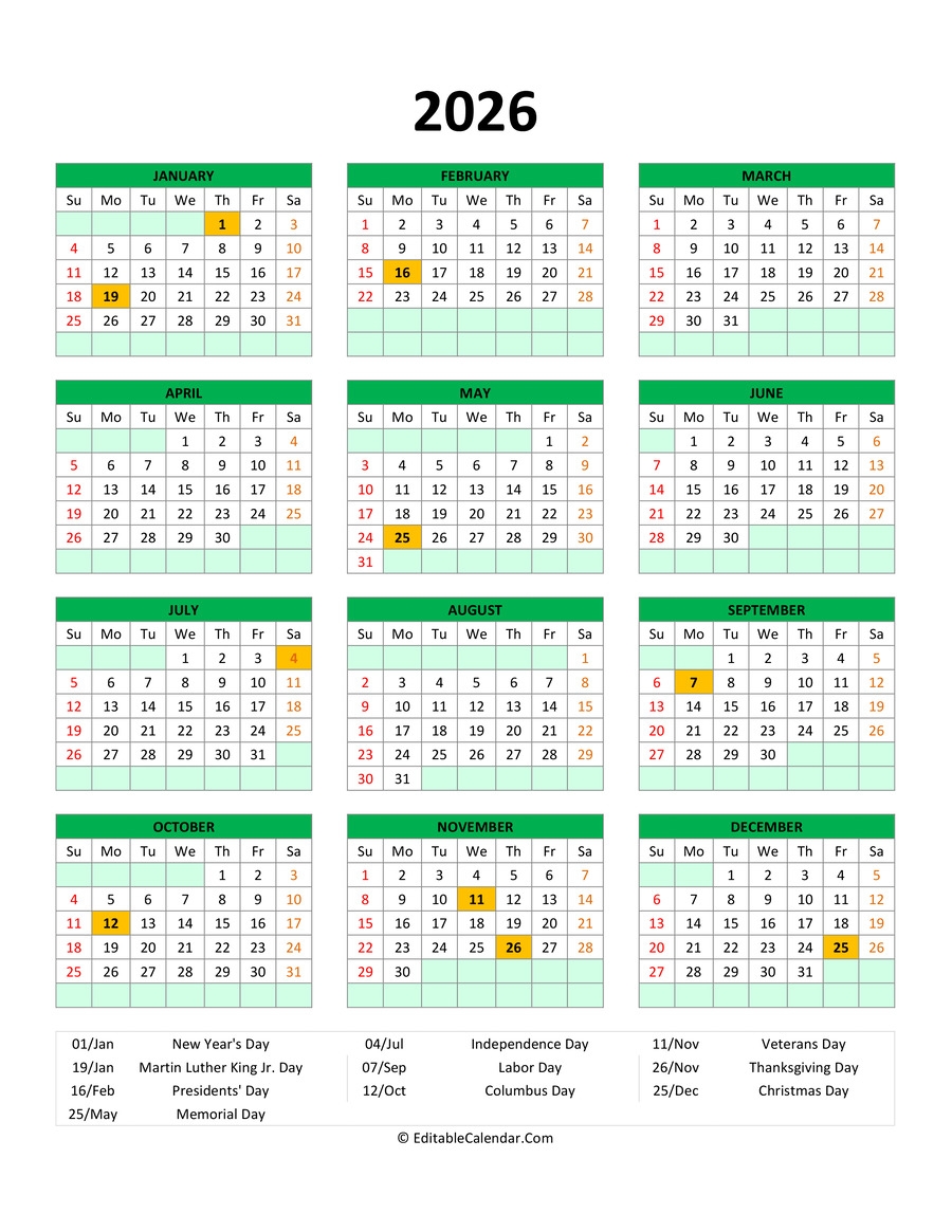 F1 2026 Public Holidays
