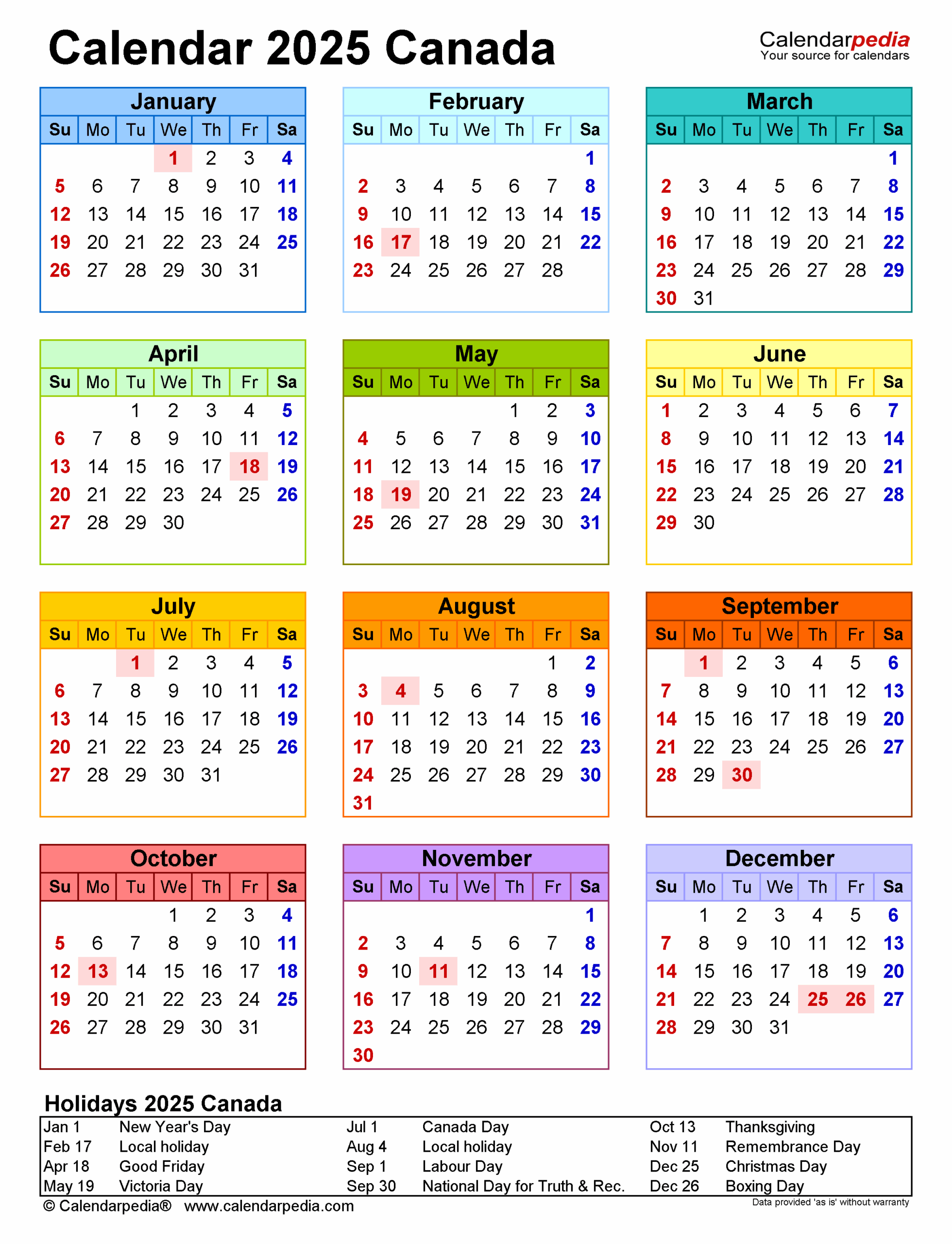 February 2025 Canada Calendar Modern Present Updated Klaus L Ito