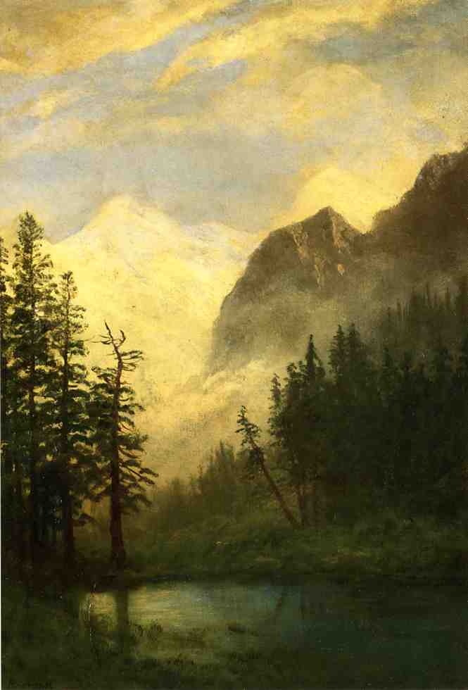 File Bierstadt Albert Mountain Landscape Jpg Wikimedia Commons
