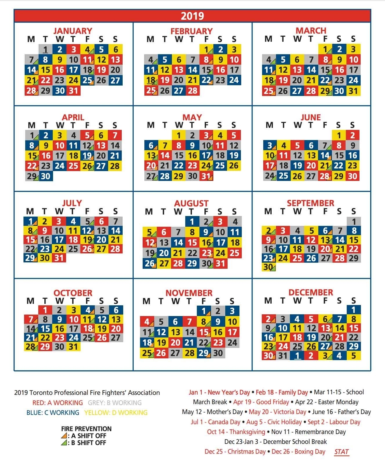 Firefighter 48 96 Shift Calendar Drone Fest