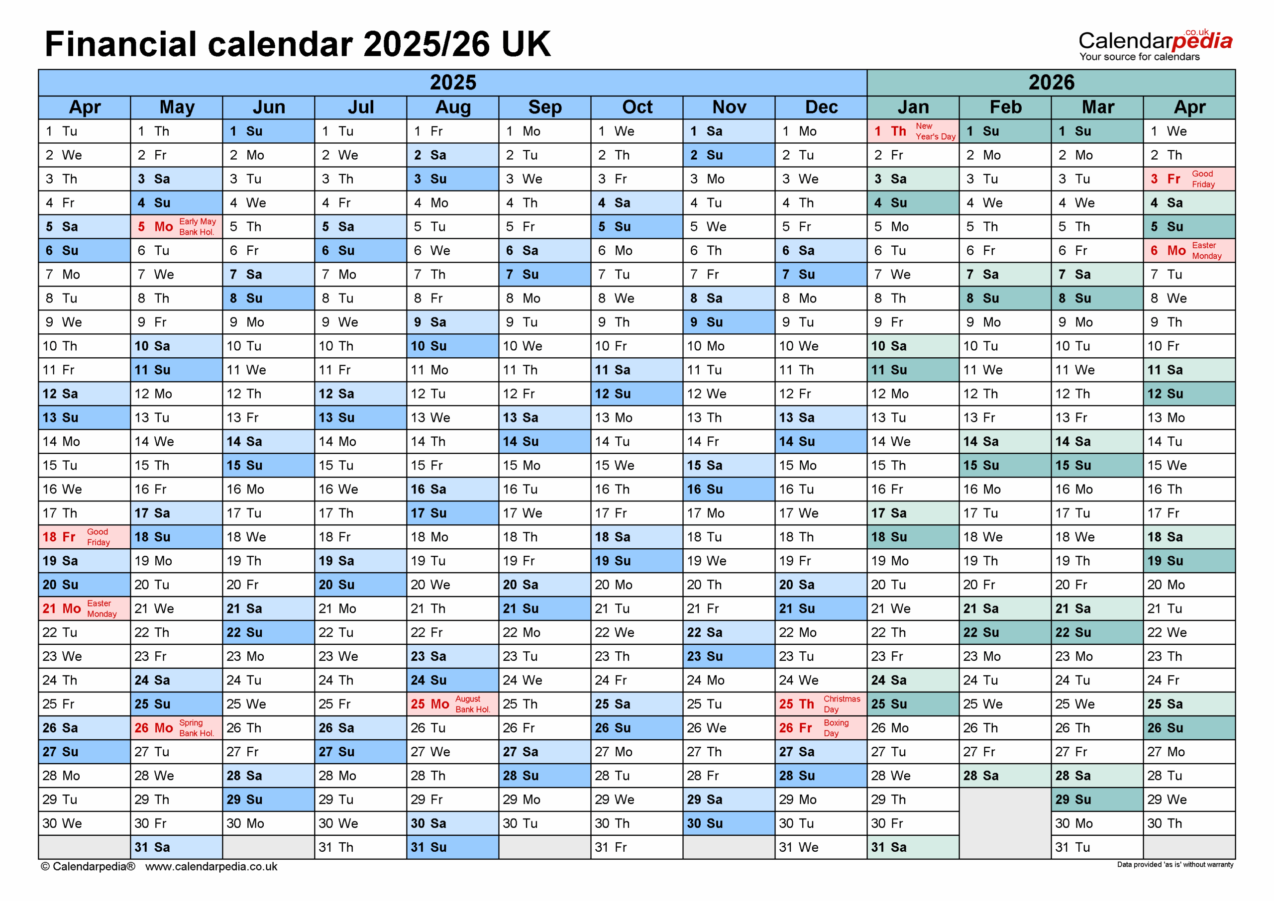 Fiscal Calendar 2025 26 Kristie R Woll