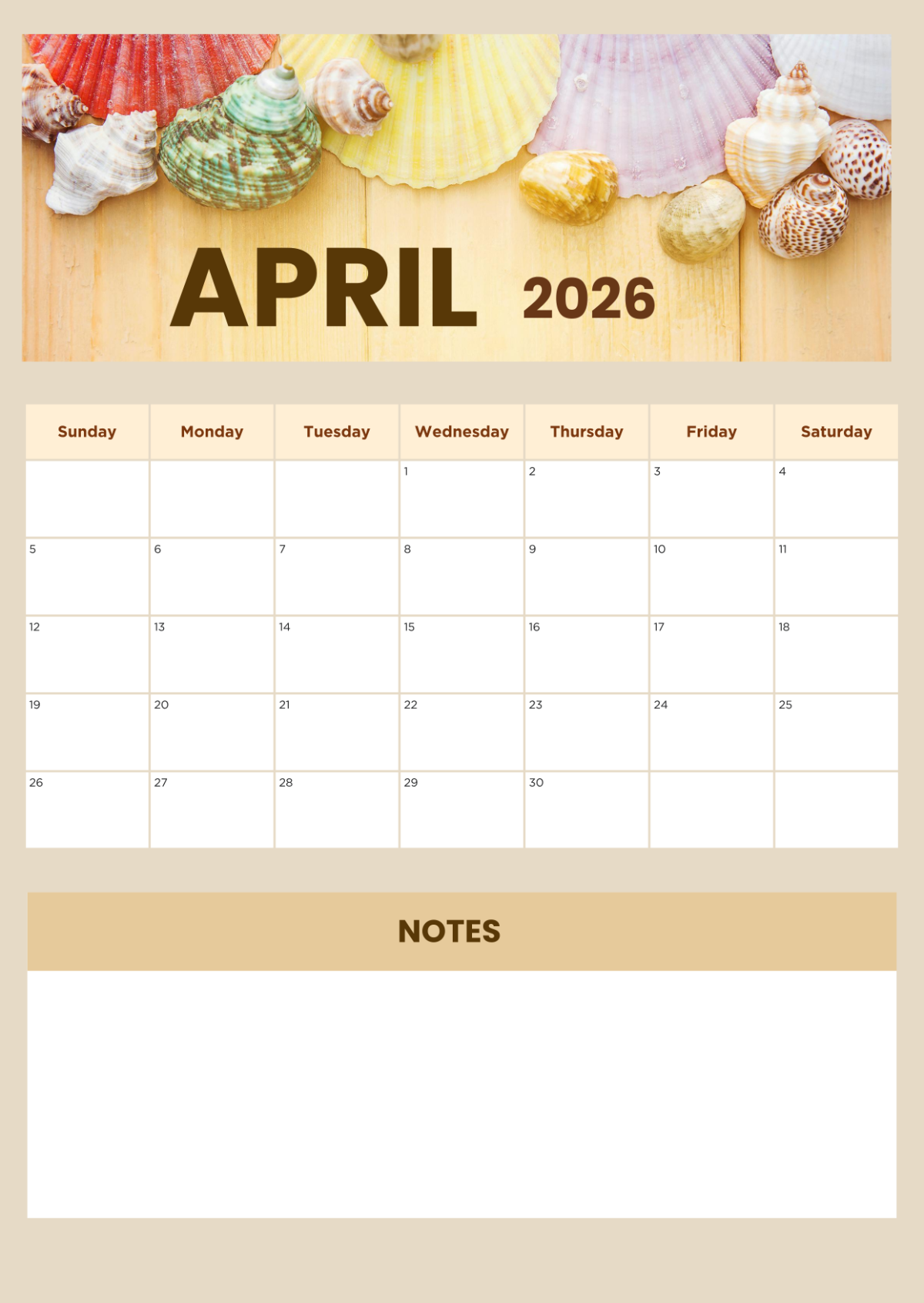 Free April 2026 Calendar Templates To Edit Online