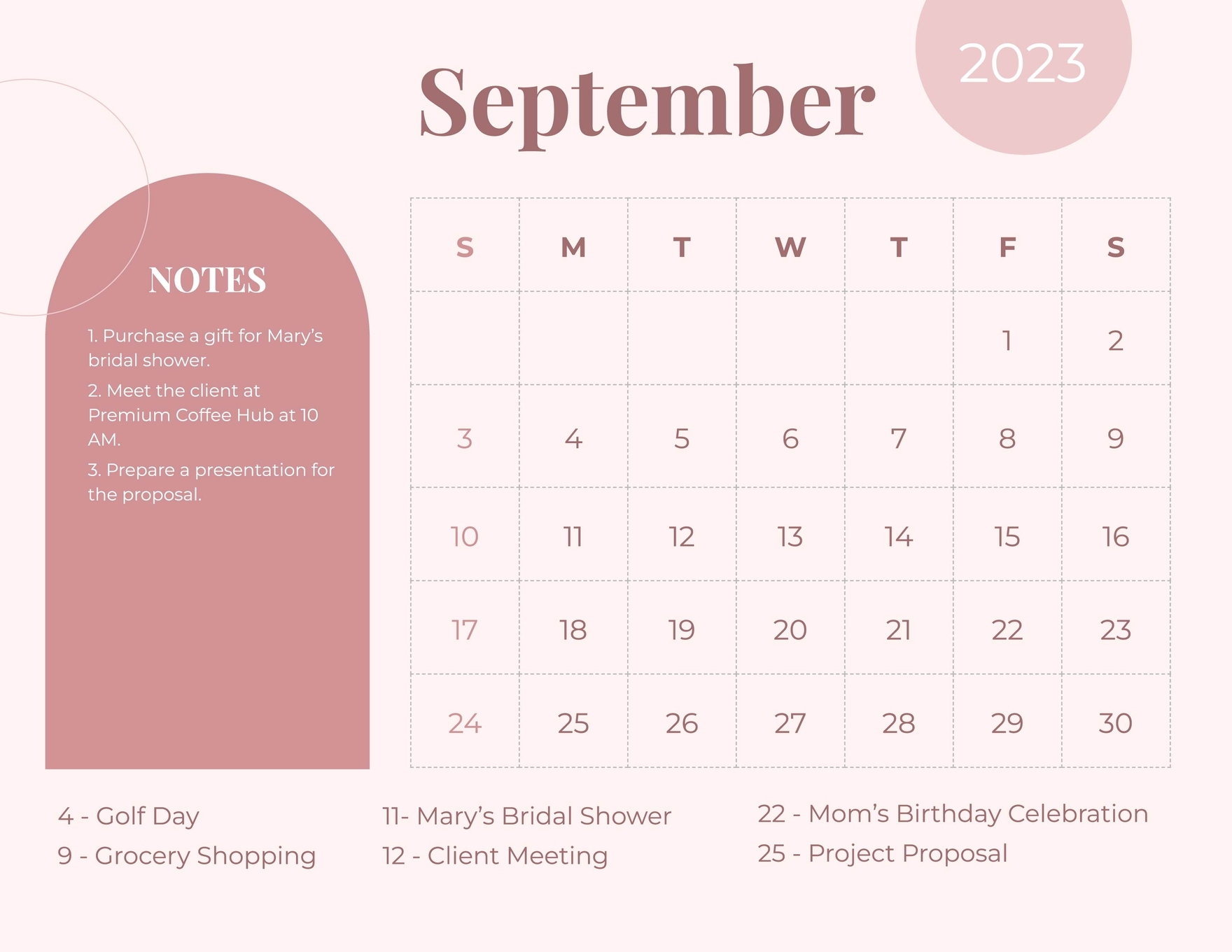 Free Editable September Templates In Excel To Download