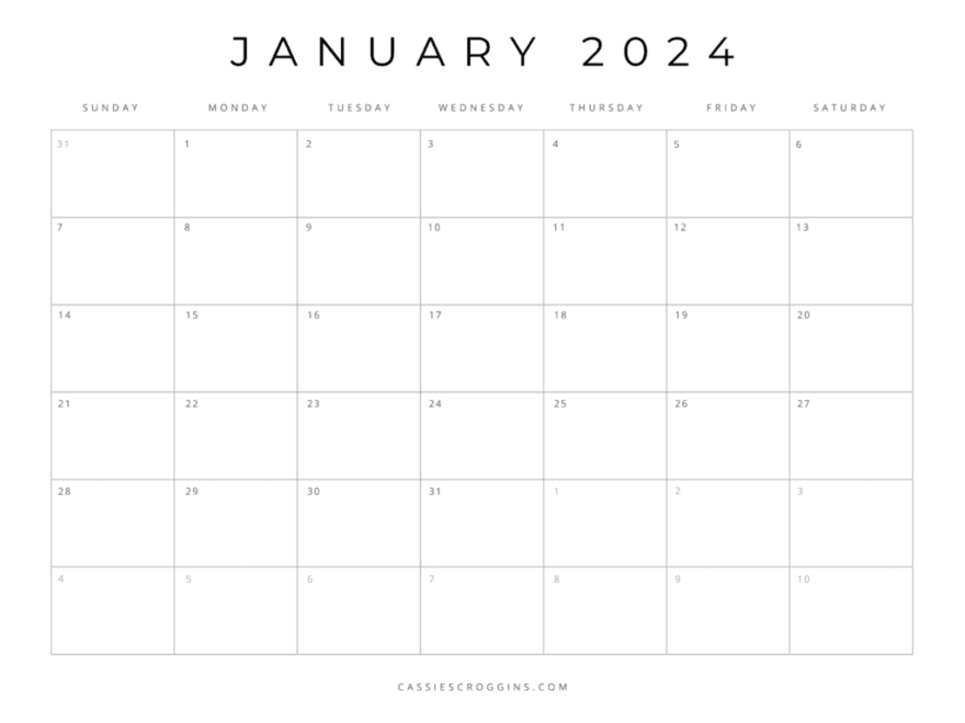 Free Printable 2024 Blank Calendar Templates All 12 49 OFF