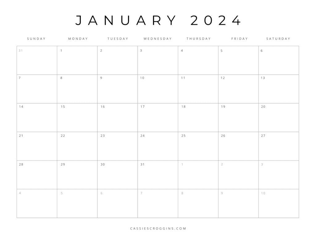 Free Printable 2024 Blank Calendar Templates All 12 49 OFF