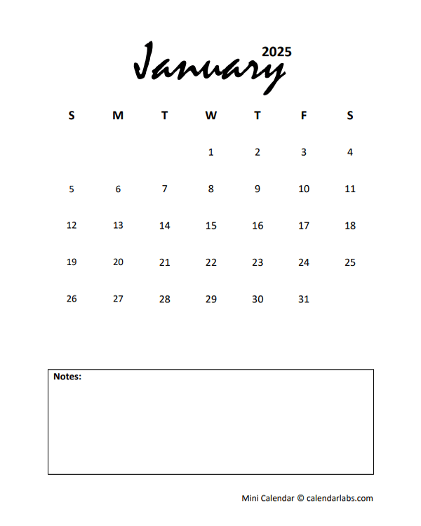 Free Printable Monthly Calendar 2025 Portrait Linda R Pollock