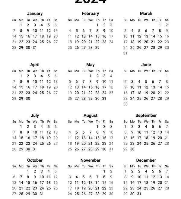 Free Yearly Calendar Printables For 2024 2025 2026 And Beyond In