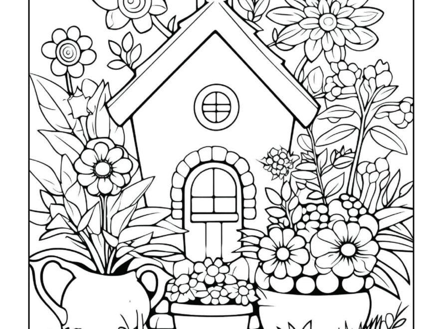 Garden Coloring Pages Free Printable Garden Coloring Pages Butterfly