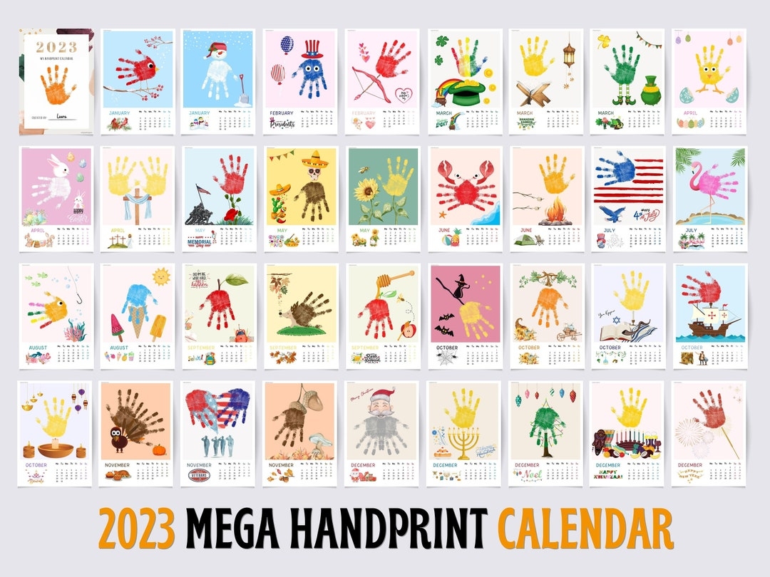 Printable Handprint Calendar 2026