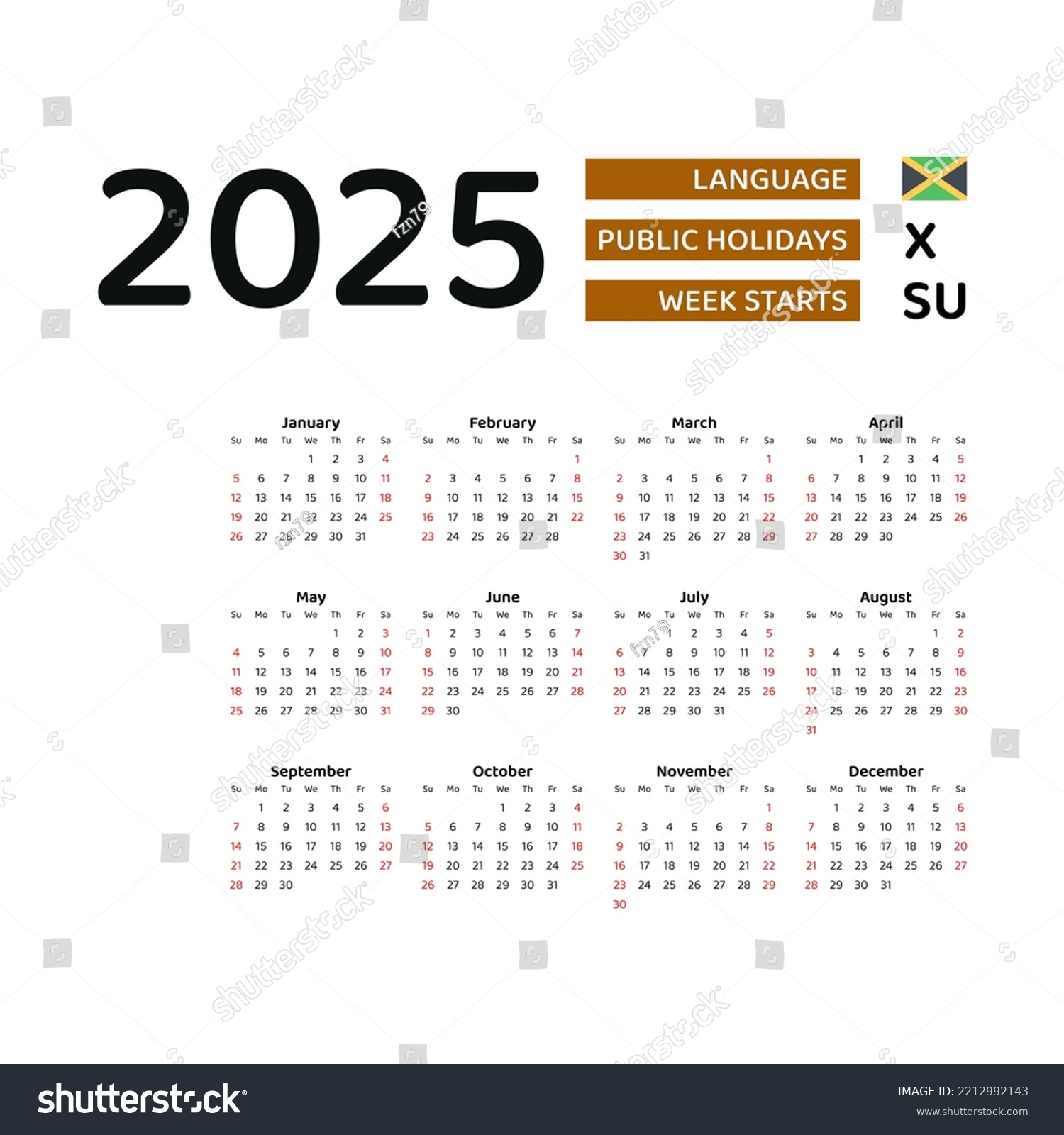 Jamaica Holiday Calendar 2025 Printable Avrit Carlene