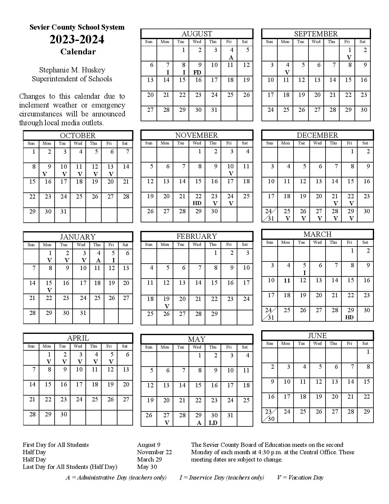 Latest School Calendar 2025 Lara Brook