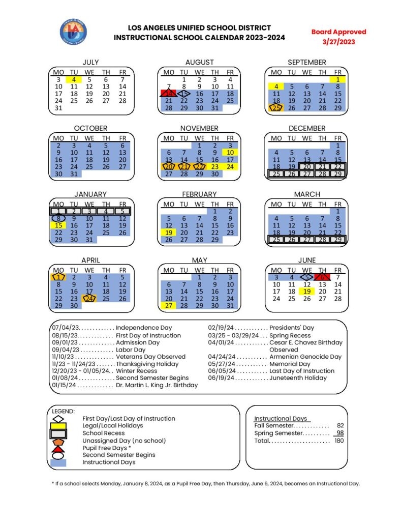 Lausd 2025 2026 School Calendar 2025 Teresa C Snyder