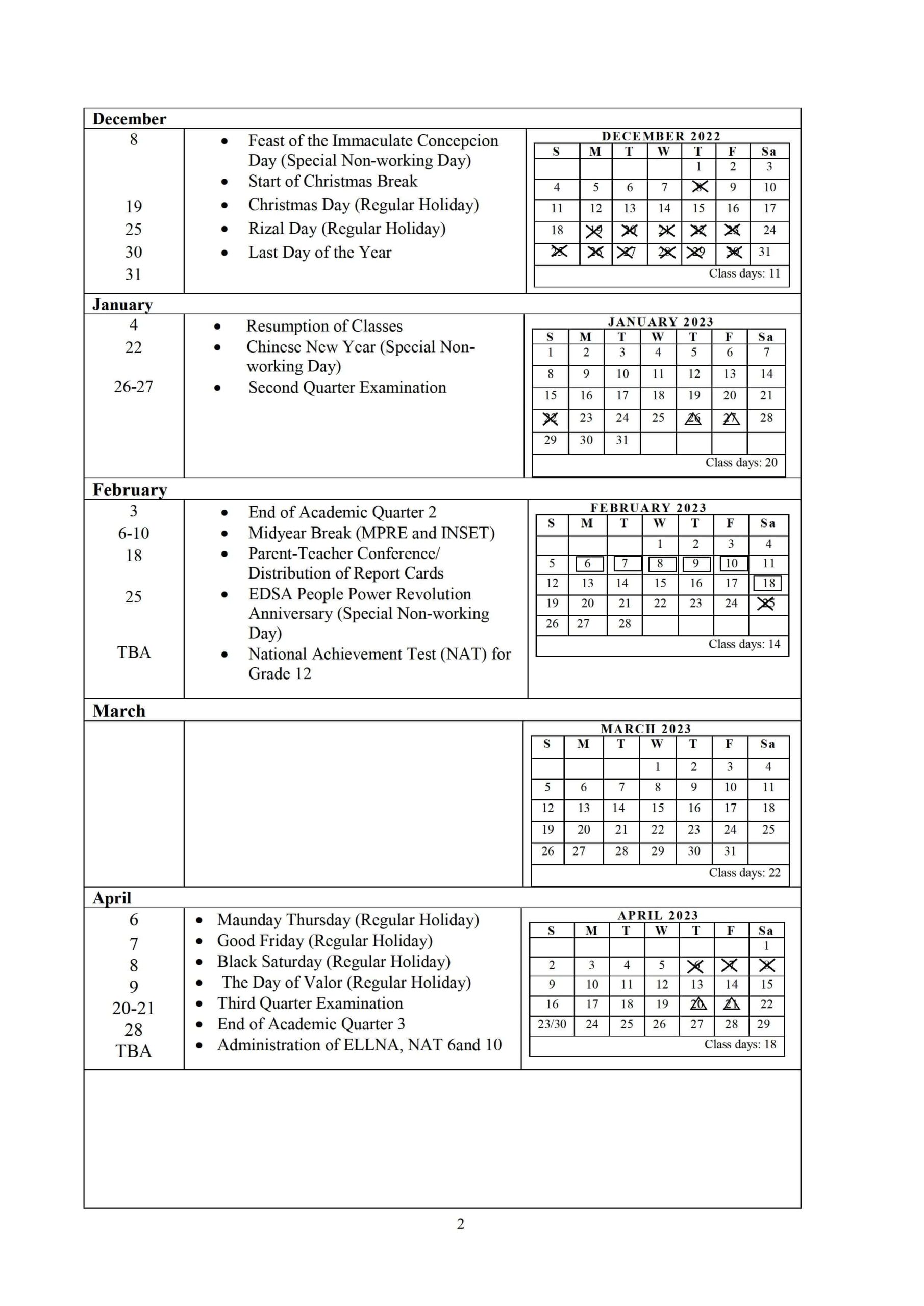 Lbusd Calendar 2026 Printable