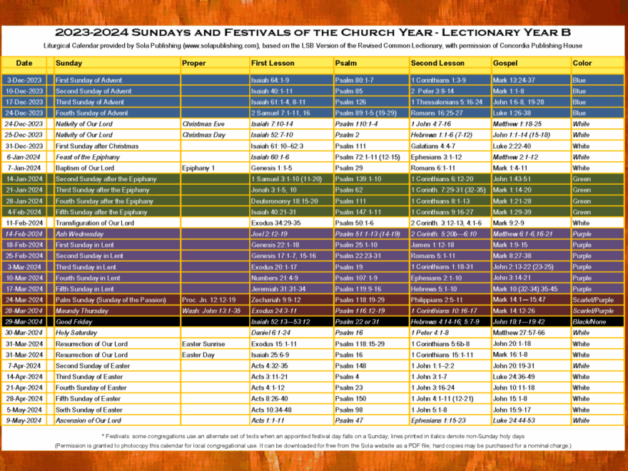 Lectionary 2024 Liturgical Colors Donica Rodina