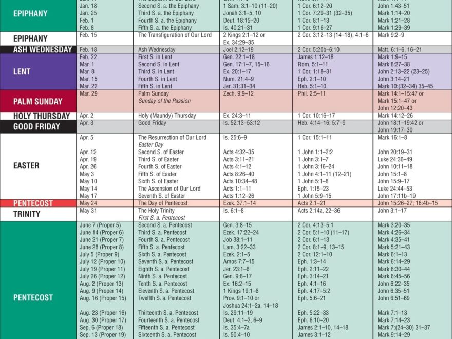 Liturgical Calendar 2025 Canada Karim Grayson
