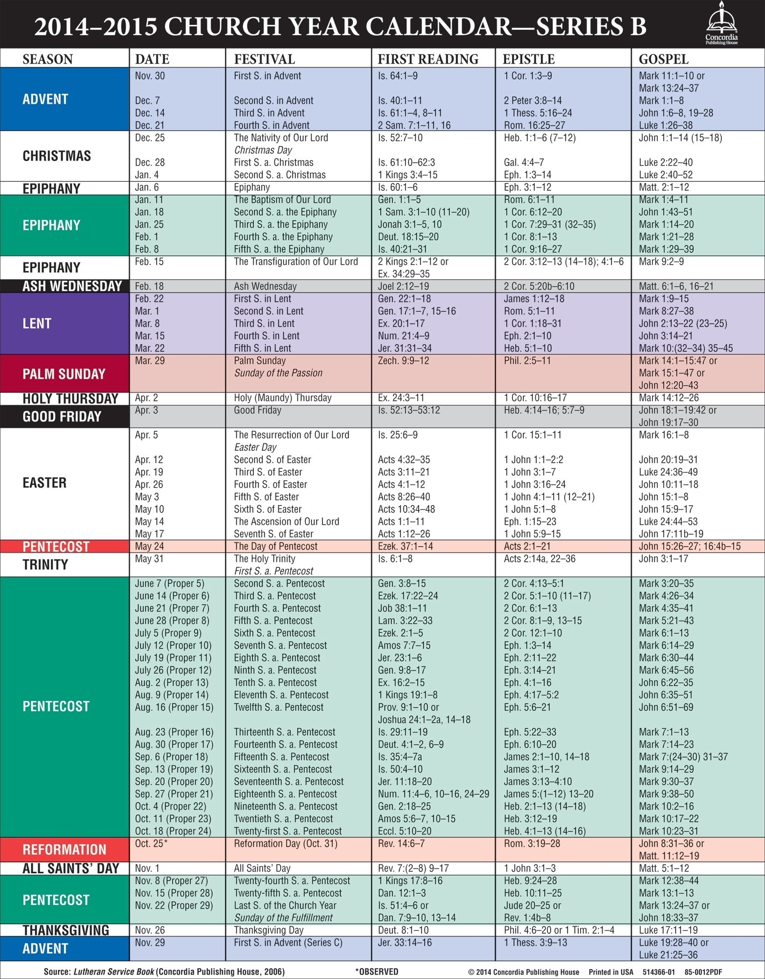 Liturgical Calendar 2025 Canada Karim Grayson