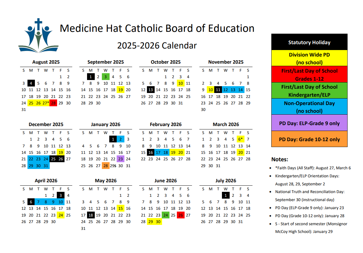 Printable Catholic Liturgical Calendar 2026