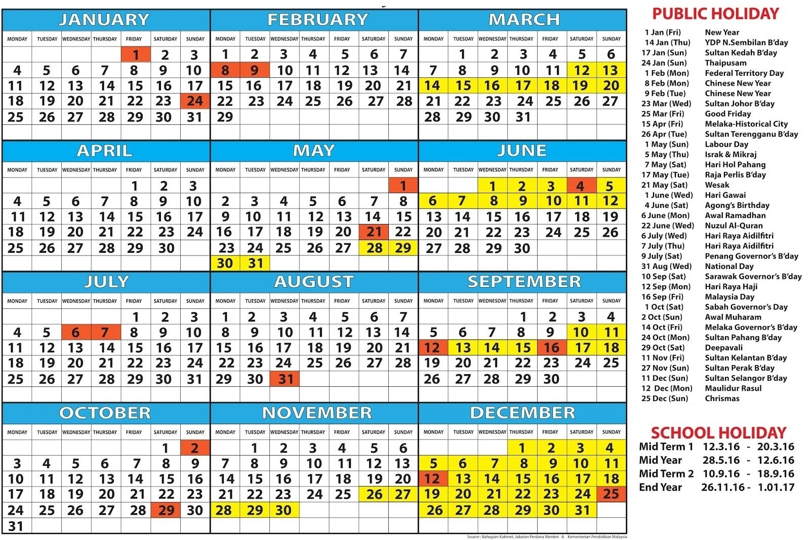 Malay Calendar 2024