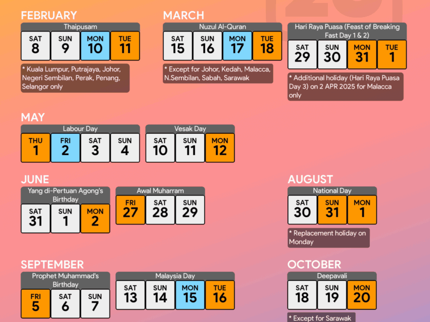 Malaysia Calendar 2025 2025 2026 School Holidays Malaysia Calendar