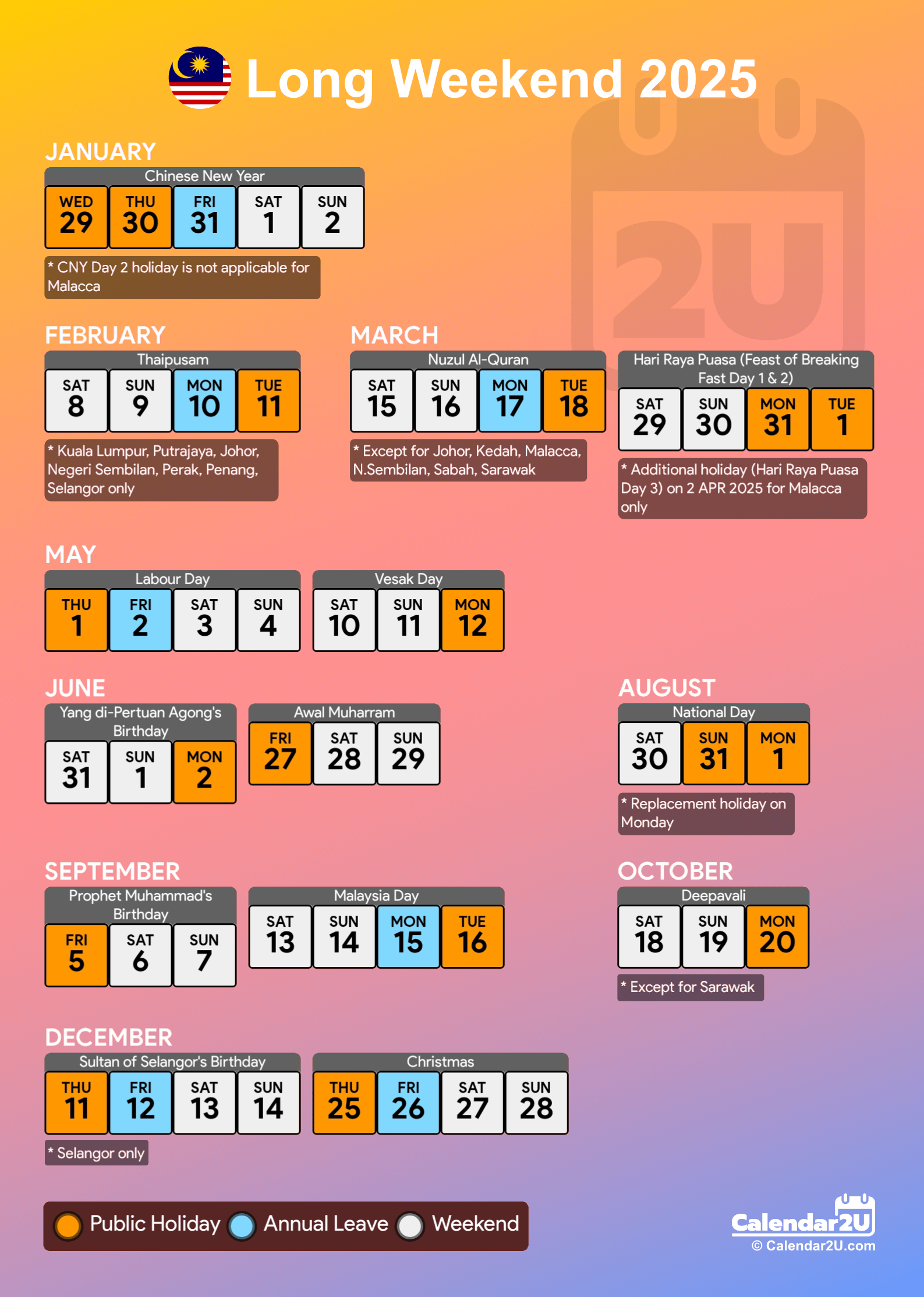 Malaysia Calendar 2025 2025 2026 School Holidays Malaysia Calendar