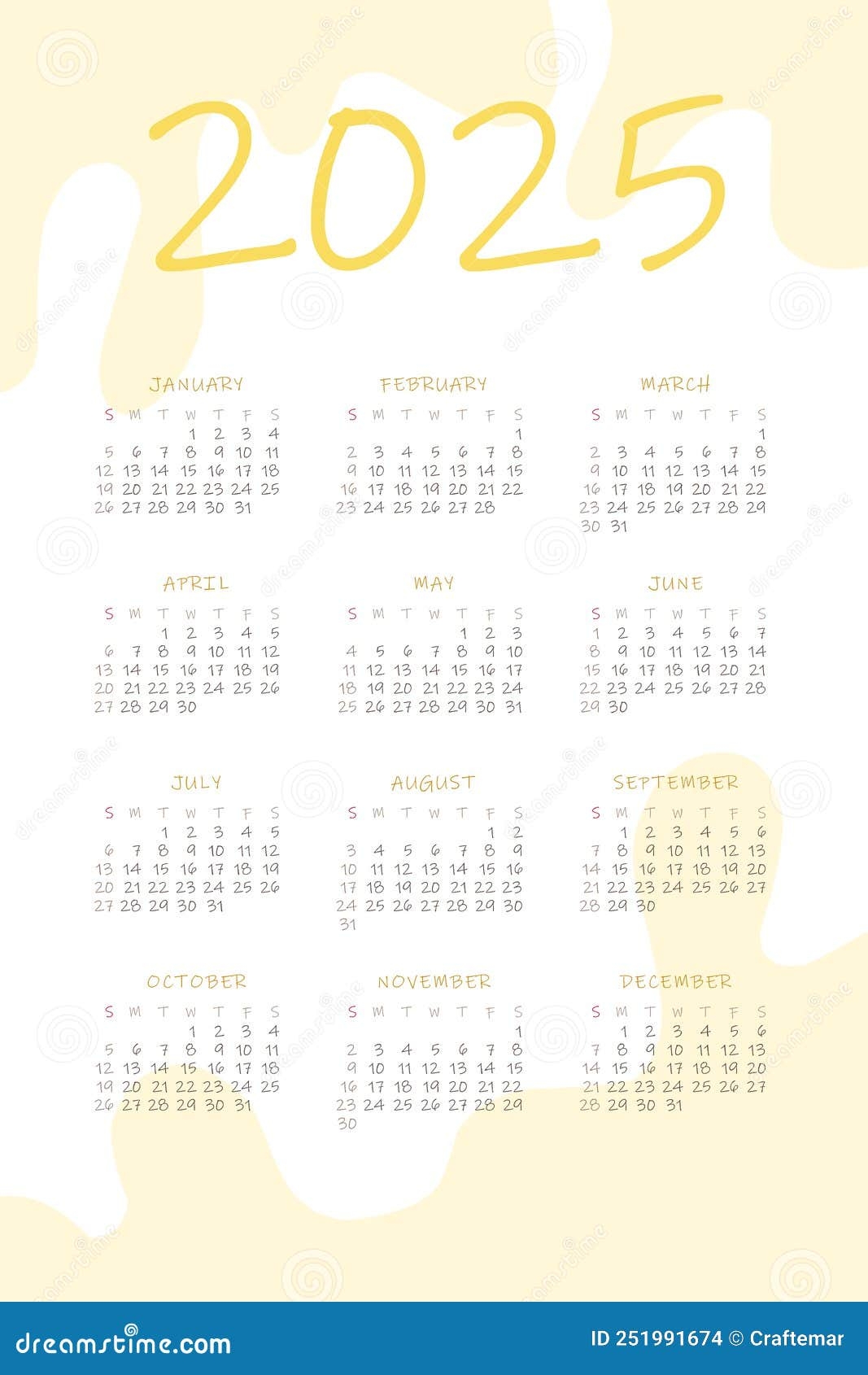 Minimalist Printable Calendar 2025 Oona Torrie