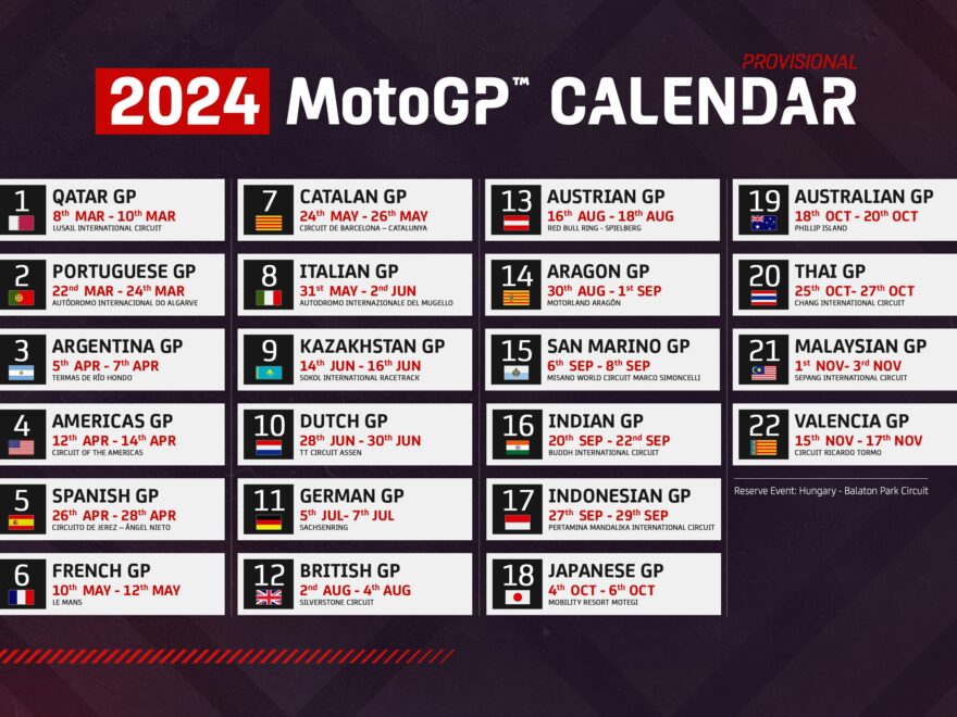 Motogp Calendar 2024 Audre Caprice