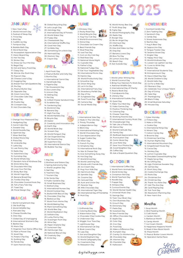  National Days DigitalHygge