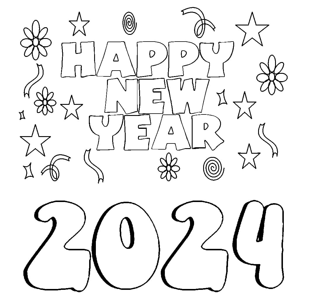 New Years Adult Coloring Pages Coloring Pages