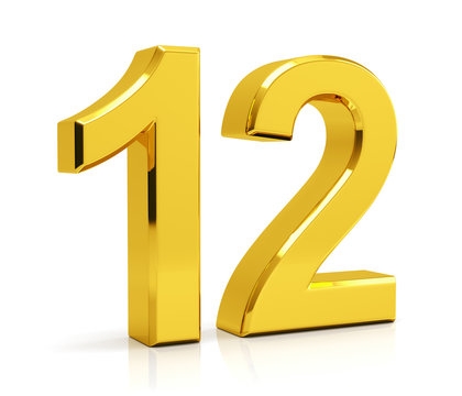 Number 12 Images Et Vid Os Libres De Droits Adobe Stock