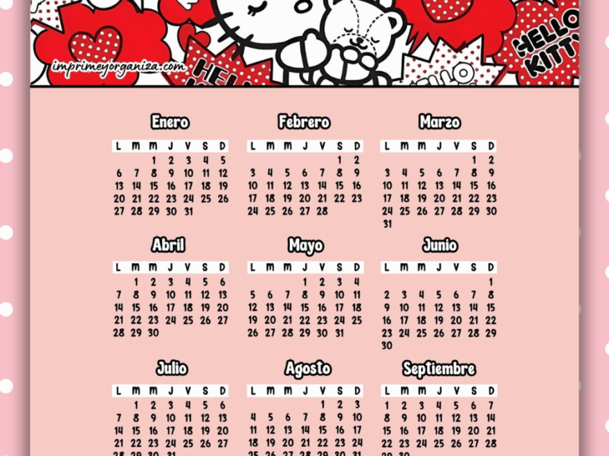 Pin On Calendarios Infantiles