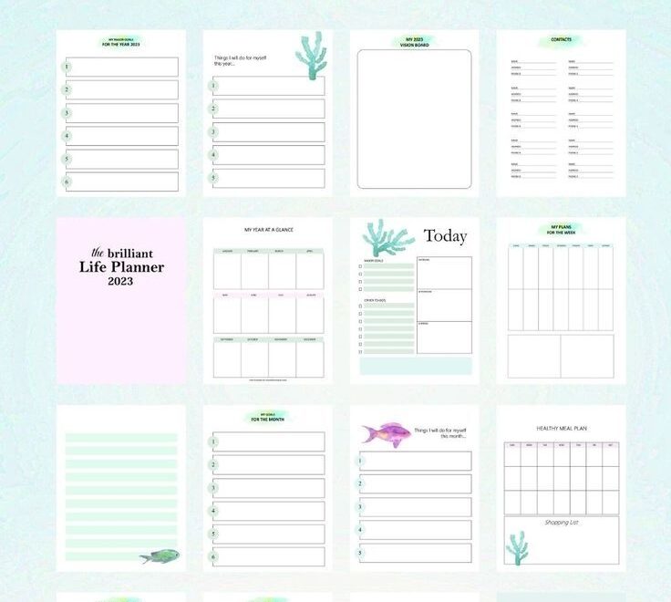 Planner 2023 PDF Free Download 40 Awesome Printables Study Planner