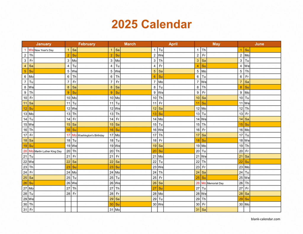 Printable Calendar 2025 Half Page Theda Gerrilee