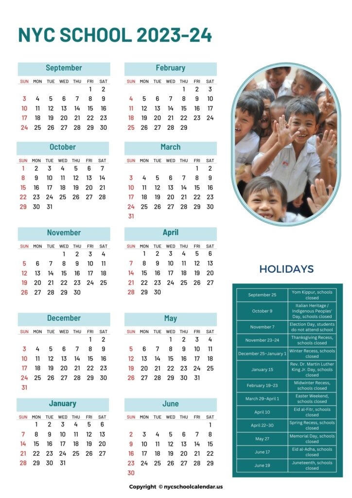 Printable Nyc School Calendar 2025 To 2025 Pdf Sara Fortin