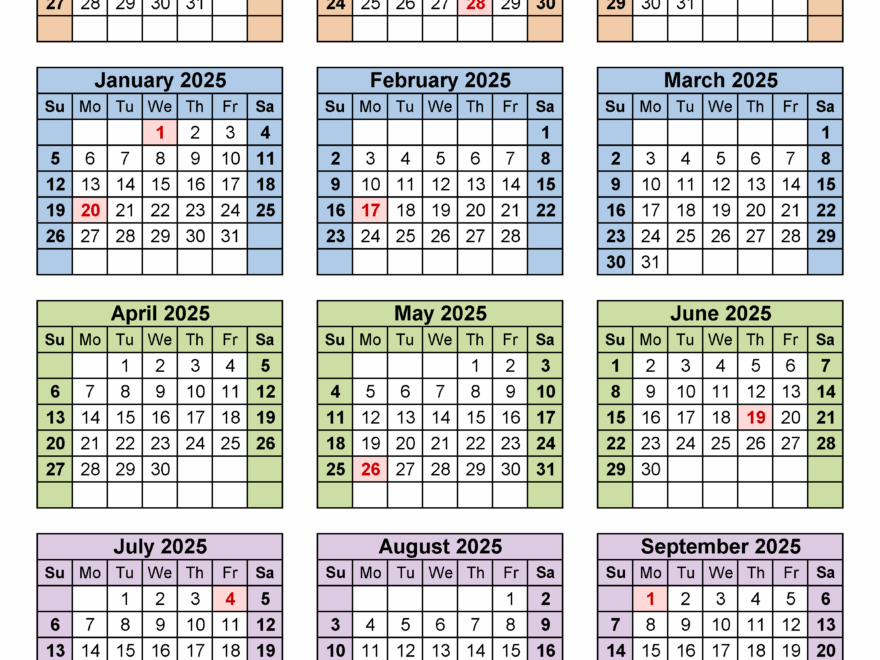 Quarter Calendar 2025 Ruth D Garling