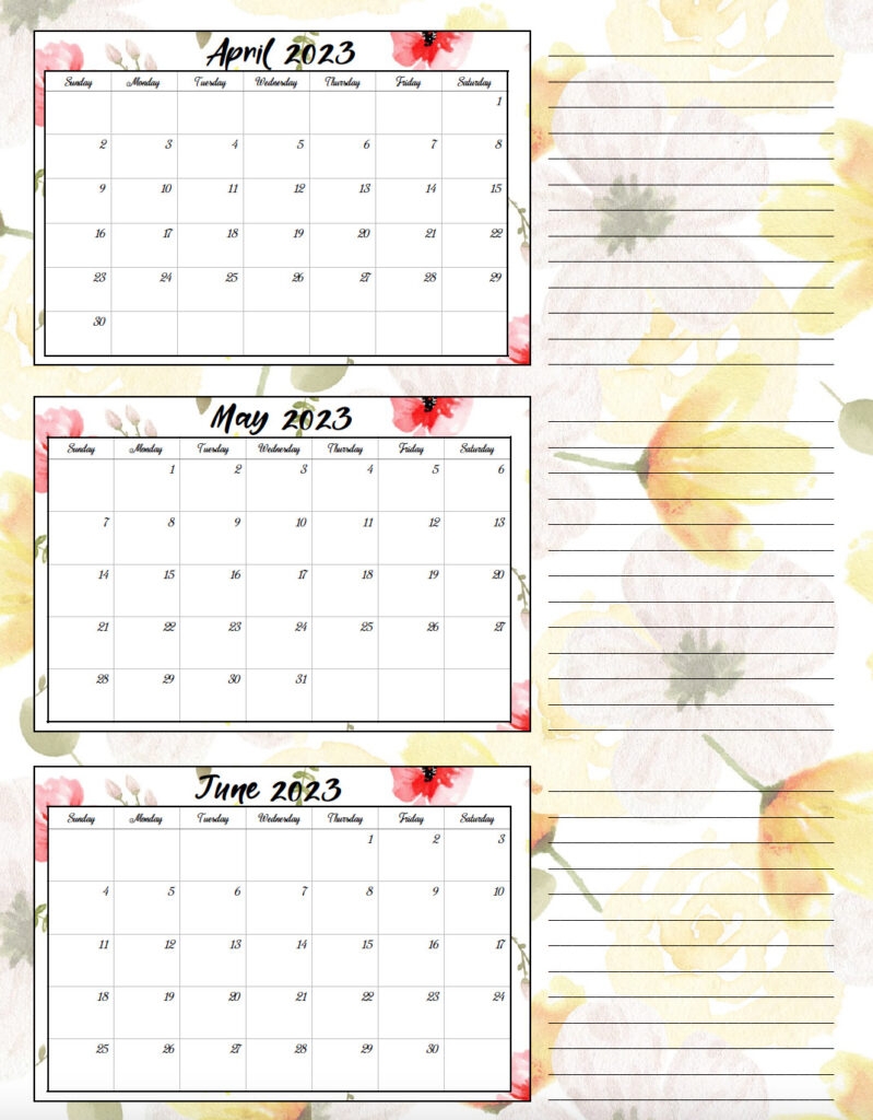Quarterly Calendars 2023 Free Printable Pdf Templates Riset Www Vrogue Co