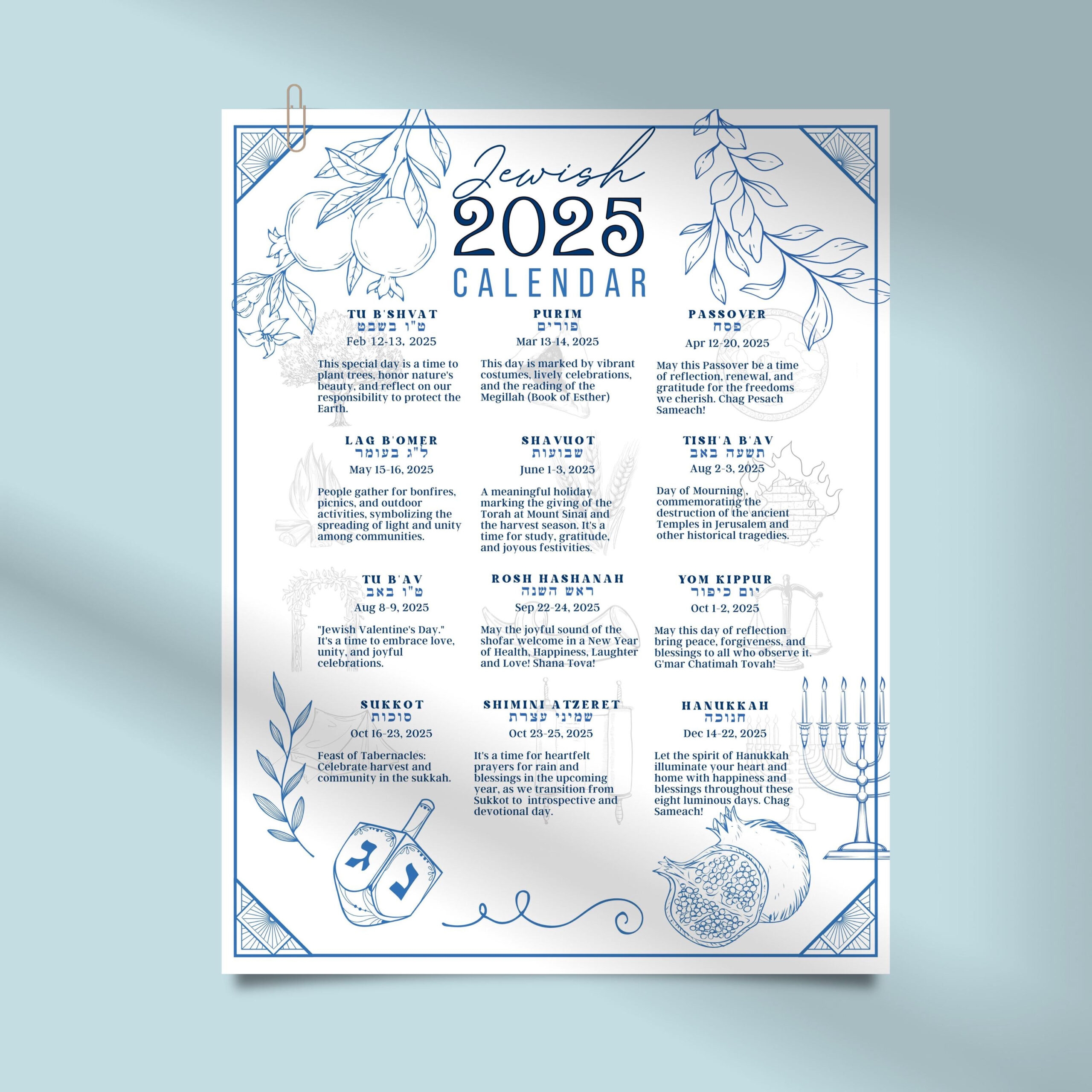 Religious Holidays 2025 Brigit Harriott